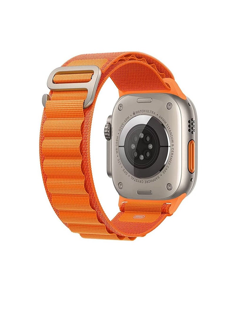 MOCOM - Ultra Band Alpine Loop For Apple Watch Ultra 49mm 45mm 44mm 42mm - Orange - Image 1
