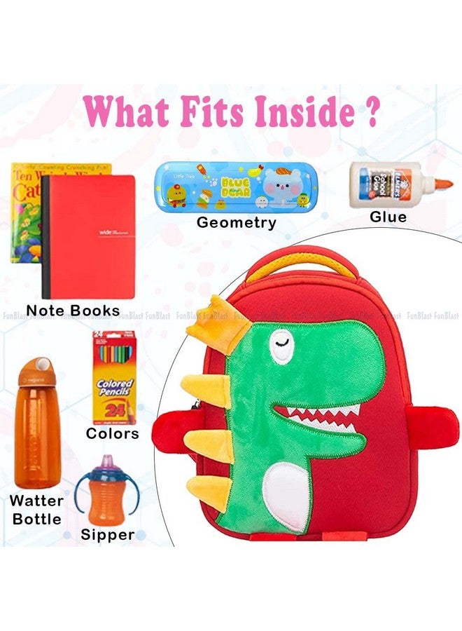 FunBlast حقيبة فاخرة لطيفة للأطفال - حقيبة نزهة صغيرة للأطفال، الأولاد، البنات / حقيبة ظهر سفر خفيفة الوزن للأطفال - متعددة الألوان (فقط للأطفال من 2-5 سنوات) - Image 4