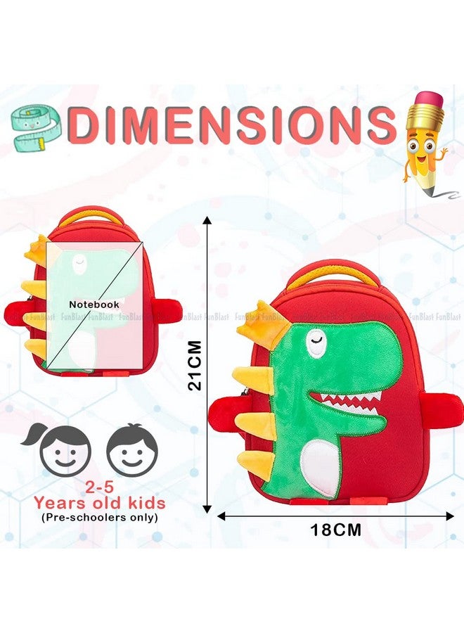 FunBlast حقيبة فاخرة لطيفة للأطفال - حقيبة نزهة صغيرة للأطفال، الأولاد، البنات / حقيبة ظهر سفر خفيفة الوزن للأطفال - متعددة الألوان (فقط للأطفال من 2-5 سنوات) - Image 2