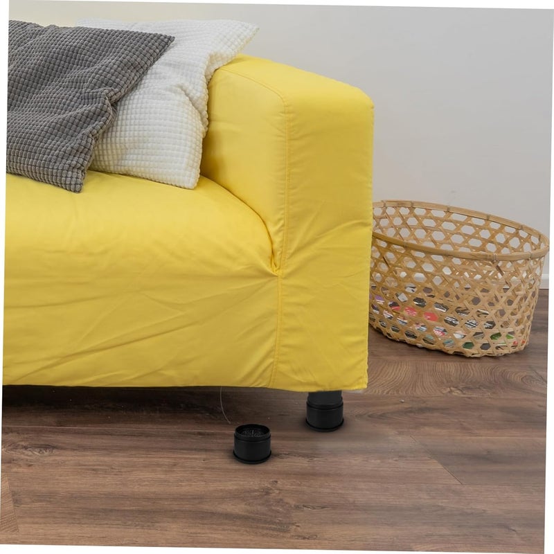Stackable Bed Risers 4 Pcs Set Adjustable Height Furniture Foot Pads for Sofa Couch Table and Chair Anti-Slip Heavy Duty Floor Protectors for Home Use - Image 4