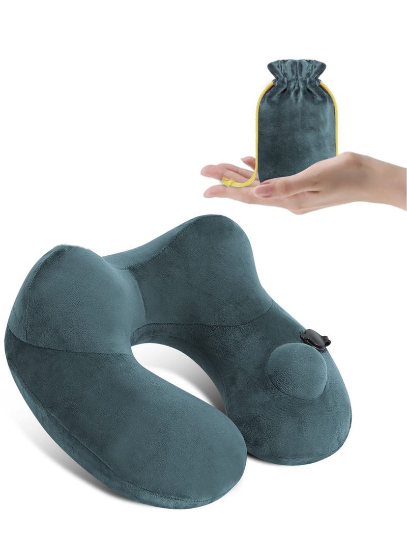 Excefore Neck Pillow for Traveling, Airplanes Long Flights Sleeping Support Pillows, Car Neck Pillow for Travel, Head Neck Support Airplane Pillow for Traveling, Car, Home, Office  - Image 1