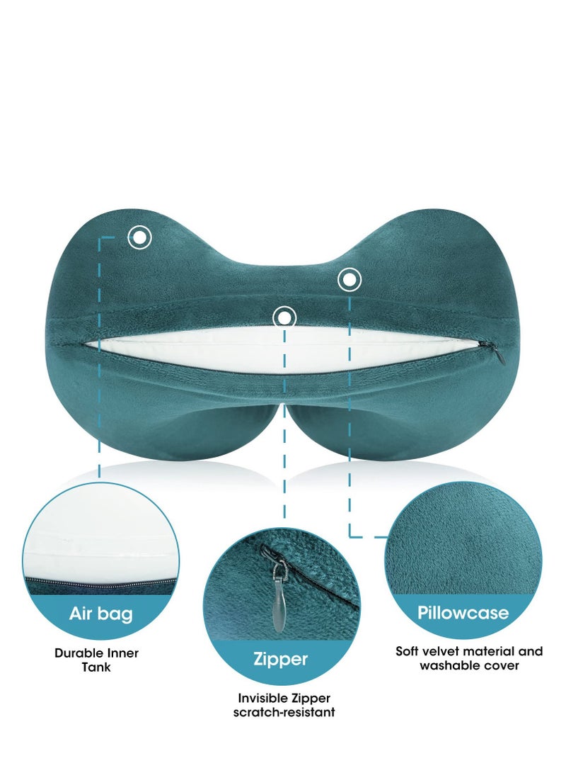 Excefore Neck Pillow for Traveling, Airplanes Long Flights Sleeping Support Pillows, Car Neck Pillow for Travel, Head Neck Support Airplane Pillow for Traveling, Car, Home, Office  - Image 5