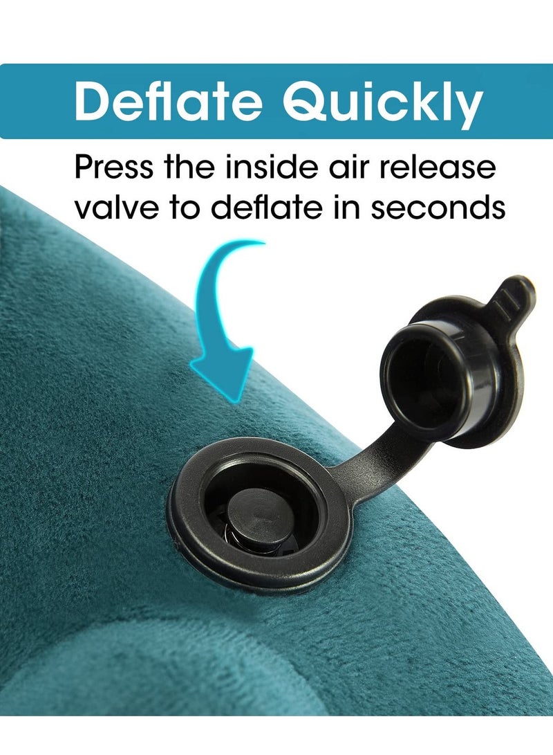 Excefore Neck Pillow for Traveling, Airplanes Long Flights Sleeping Support Pillows, Car Neck Pillow for Travel, Head Neck Support Airplane Pillow for Traveling, Car, Home, Office  - Image 4
