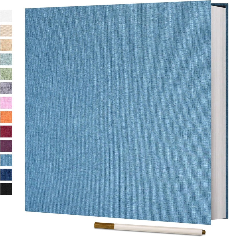 Vienrose ألبوم صور فينروز ذاتي اللصق 60 صفحة ألبوم صور DIY 10 × 15 سم ألبوم ذكريات إطار صور غطاء كتان هدية عيد الزفاف وعيد الميلاد وعيد الحب والذكرى السنوية وعيد ميلاد الأطفال - Image 1