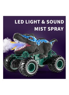 Y&D 2.4GHz Remote Control Dinosaur Car Toys for Kids Boys RC Dino with Light Sound Spray Indoor Outdoor All Terrain Electric Gifts 3 to 12  - Image 3
