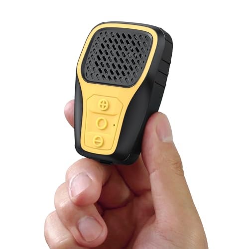 INGA Wearable Bluetooth Speaker, IP67 Waterproof Clip-on Mini Portable Speakers, Wireless Clip Speaker with Built-in Mic, Hands-Free Music and Calls for Work/Riding/Golf/Outdoor(Yellow) - Image 1