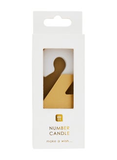 Talking Tables Talking Tables 2 Number Birthday Candles, Gold Candle for Cake Decoration, Candle for Birthday Cake Topper, Anniversary Cake Number Candle. Candles stick for special occasions such as birthdays and Anniversaries.  - Image 2
