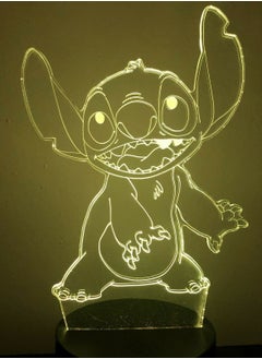 althiqahkey Stitch Lilo Alien Ohana Hawaii 3D Night Light LED 16 Colour Table Lamp  - Image 2