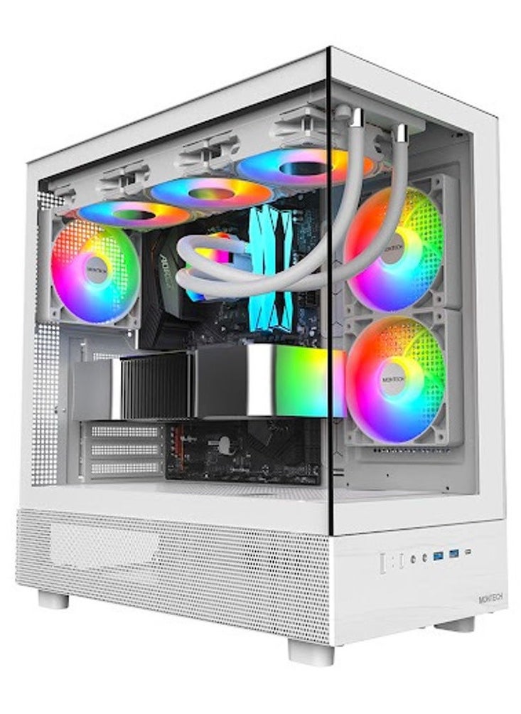 NANOTECH - Uber Fast Gaming PC - Intel Core i5-14400F Desktop Processor, 10 Cores & 16 Threads, DDR5 32GB (2*16) 6000MHz Ram, Nvidia GeForce RTX 4060 8GB OC Edition GDDR6 Graphics Card, 1TB NVMe M.2 SSD, 3 Fan AIO Liquid Cooler, 650W 80 Plus Standard Power Supply, Windows 11 Pro | Wi-Fi - Image 1