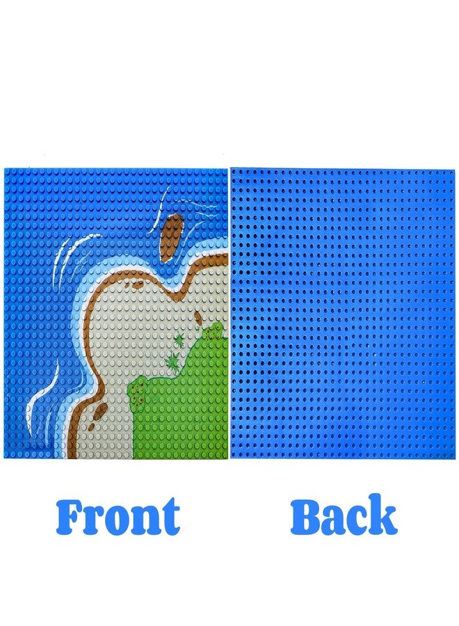 Peohud 6 Pack Island Building Block Base Plates, 10 x 10 Inch Classic Baseplates for Beach, Compatible with All Major Brands and Activity Table, Great for Island and Water Landscapes - Image 3