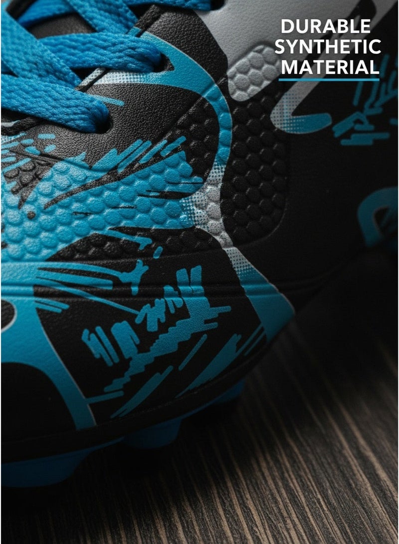Unisex lightweight, breathable professional low-top football boots with studs for artificial turf; professional five-a-side football training shoes for outdoor and indoor use; unisex style - Image 5