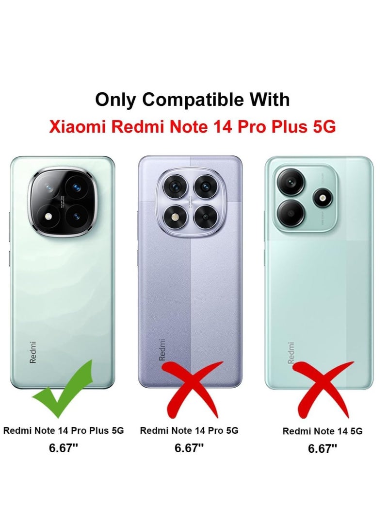 BORTONY Xiaomi Redmi Note 14 Pro Plus 5G Case Cover Soft TPU Premium Soft Liquid Silicone Case Lightweight Shock Protective Cover with Camera Protection for Redmi Note 14 Pro Plus 5G - Image 2