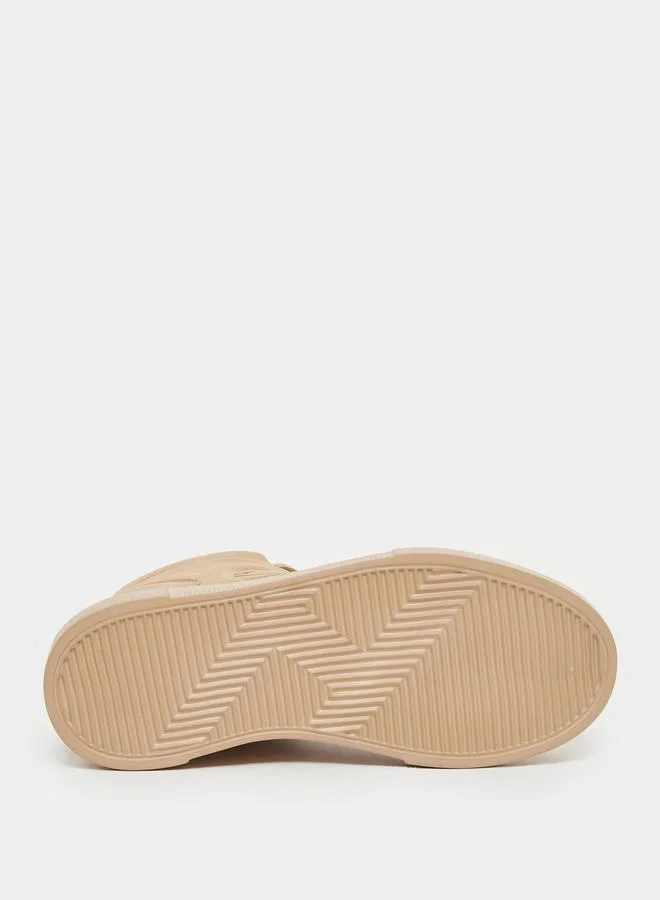 Styli High Top Lace Up Platform Sole Sneakers