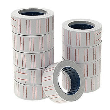 MotoPanda Price Labels Paper Tag Mark Sticker for MX-5500 Price Gun Labeller, 20 Rolls with Ink - Image 2