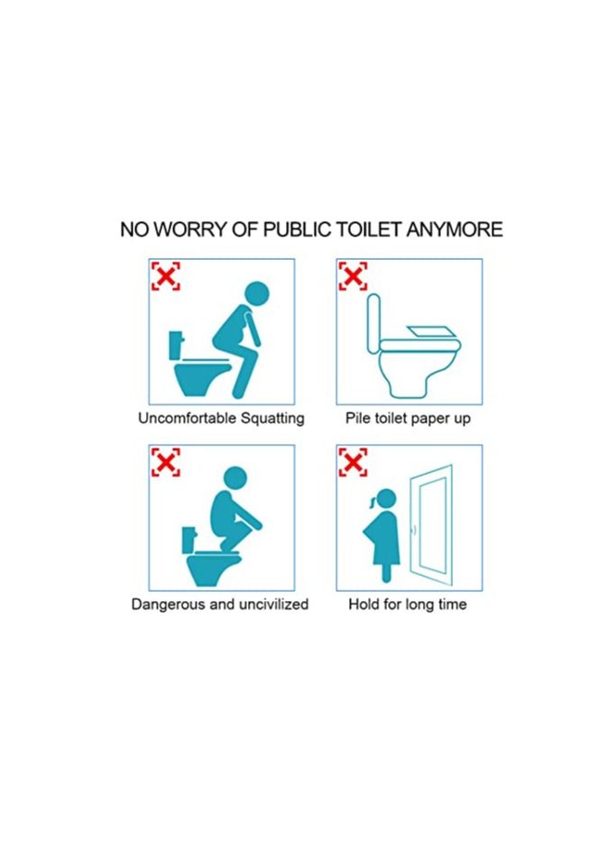 50 Pack Disposable Plastic Toilet Seat Cover Waterproof and Non Slip Each Individually Wrapped For Travel - Image 3