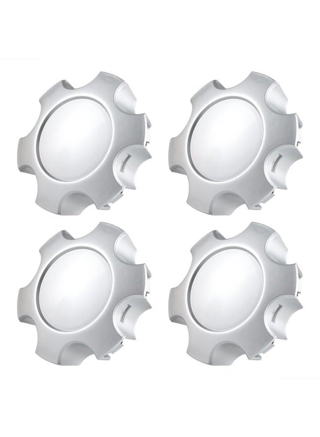 KPALAG 4 PCS Wheel Center Hub Caps Compatible with Tundra 17" 5 Twin Spoke Silver Wheels 2003-2006, Sequoia 17" 5 Twin Spoke Silver Wheels 2003-2007 Replace#: 42603-AF030 - Image 1