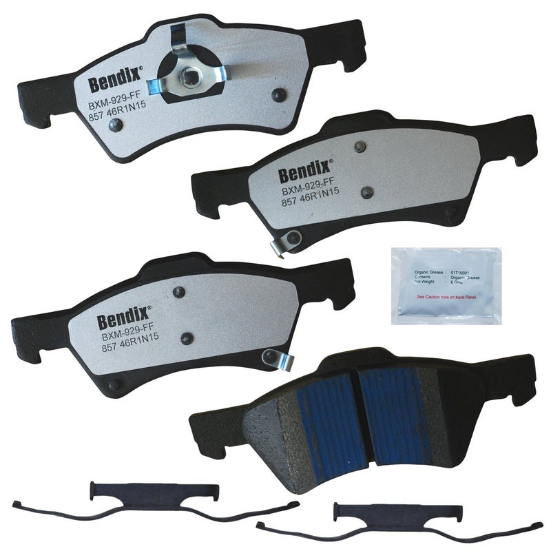 Bendix Fleet Metlok MKD857FM Semi-Metallic Front Brake Pads for Chrysler Town & Country 2007-2001, Voyager 2003, Voyager 2008-2005, Dodge Caravan 2007-2001, Grand Caravan 2007-2001 - Image 5