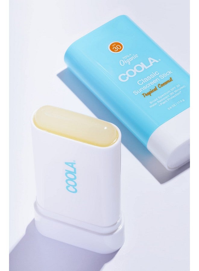 COOLA Organic Face Sunscreen Spf 30 Sunblock Lotion Stick Dermatologist Tested Skin Care For Daily Protection Vegan And Gluten Free Tropical Coconut 0.15 Oz - Image 3