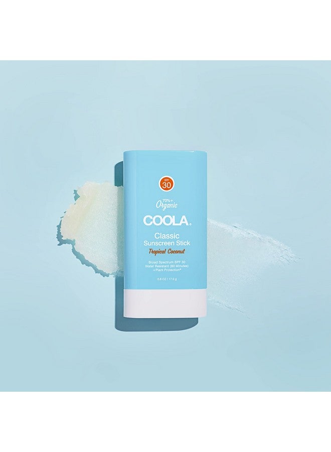 COOLA Organic Face Sunscreen Spf 30 Sunblock Lotion Stick Dermatologist Tested Skin Care For Daily Protection Vegan And Gluten Free Tropical Coconut 0.15 Oz - Image 2