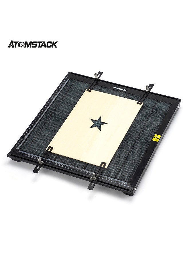 ATOMSTACK - F2 Laser Cutting Honeycomb Working Table All-metal Structure Steel Panel Board Platform with Measurement 400x400mm Work Area Fast Heat Dissipation Table-protecting - Image 1