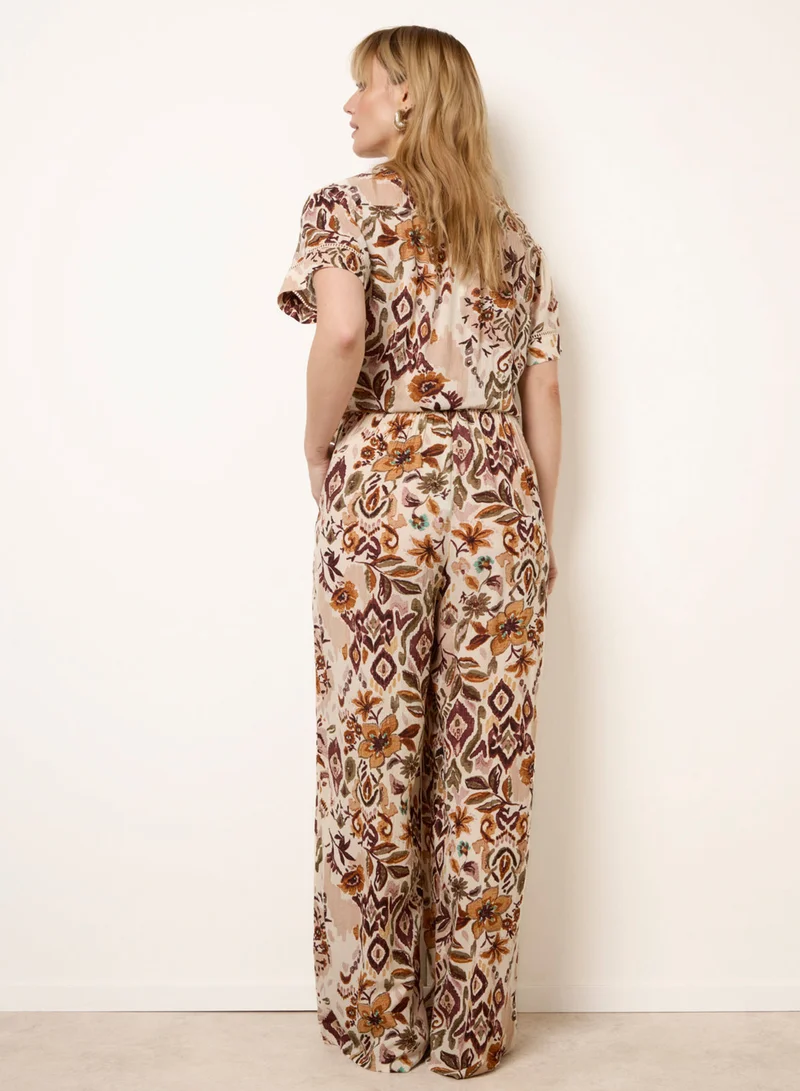 بلو فانيلا Paisley Print Trousers