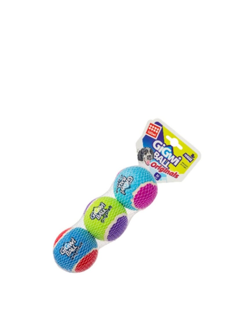 Tennis Ball 3pcs with Different Colour in 1 pack (Large)