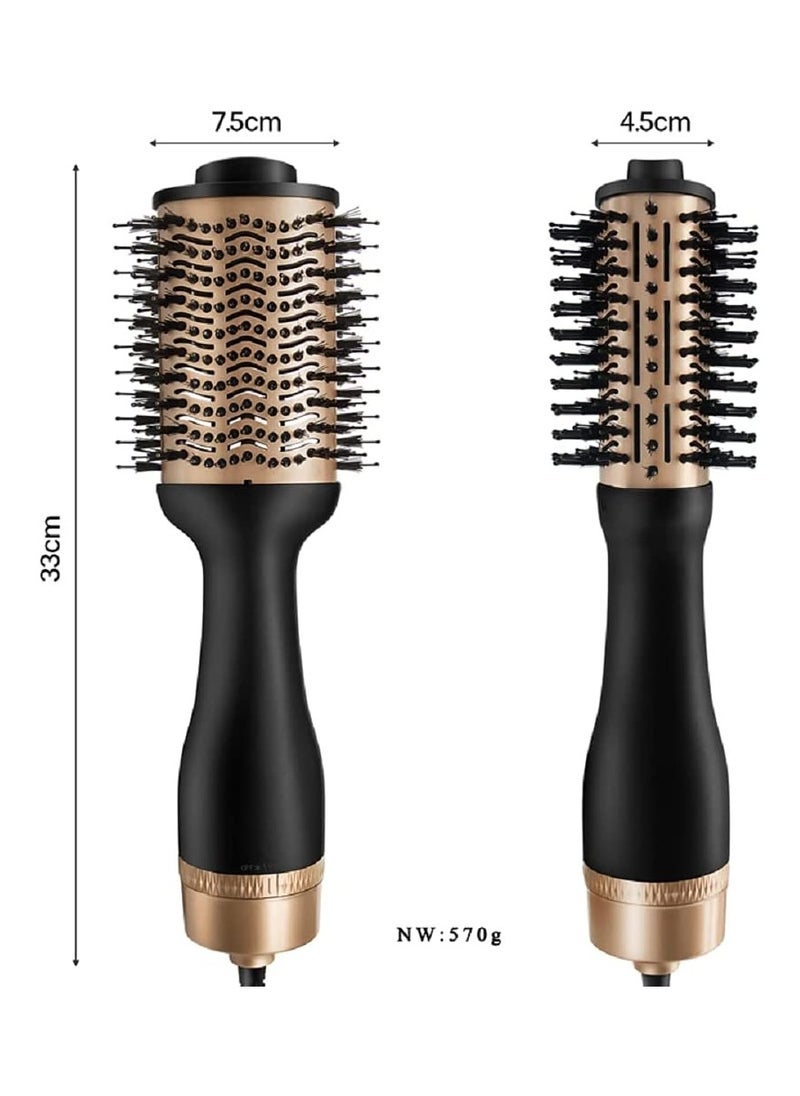TYMO 5 in 1 1200W Negative Ion Hair Dryer Brush | One-Step Hot Air Styler with Volumizer, Curler, Straightener & Blow Dryer Attachments | Anti-Frizz Styling Tool for Wet & Dry Hair | All Hair Types  - Image 4