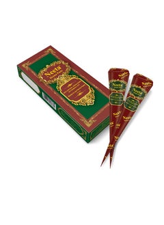 Neeta Neeta 4 Pack 100% Natural Ready to Use Henna Paste Hair Dye Cones Reddish Brown Color tubes color for women Perfect for Spot hair coloring, Long-lasting and Cruelty-Free  - Image 2