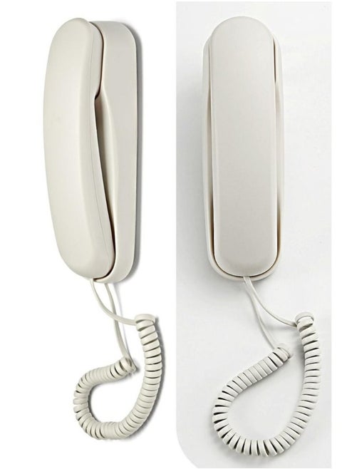 Corded Phone for Home, Durable landline Phone with Large Buttons for Seniors, Versatile Mini Phone for The Home, Office, and More(White)