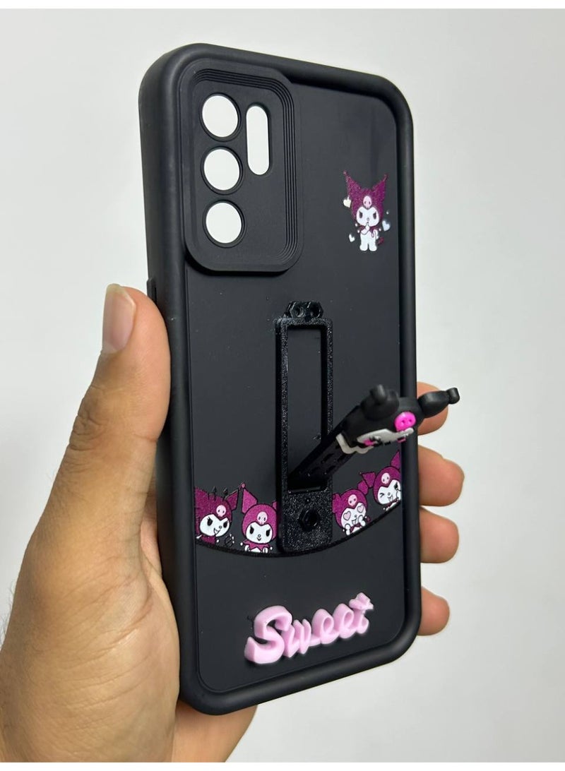 جراب خلفي بتصميم كرتوني جديد عليه كلمه Sweet متوافق مع هاتف Oppo Reno 6 - Image 1