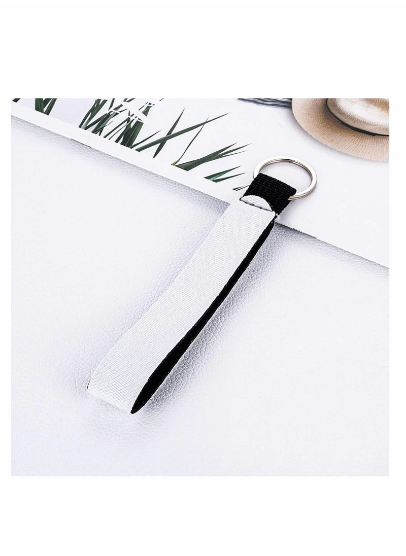 Y&D Keychain, Sublimation Blank Neoprene Wristlet Lanyards Strap Keychain Wrist Lanyard Holder for Women Girls, 10 Pcs  - Image 4