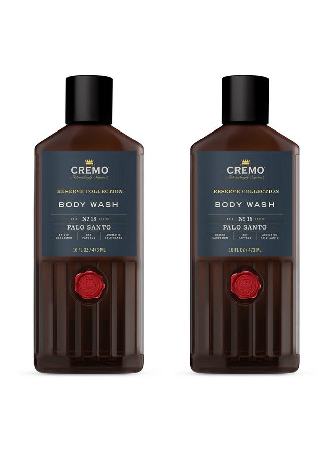cremo Richlathering Palo Santo (Reserve Collection) Body Wash Notes Of Bright Cardamom Dry Papyrus And Aromatic Palo Santo 16 Fl Oz (2Pack) - Image 1