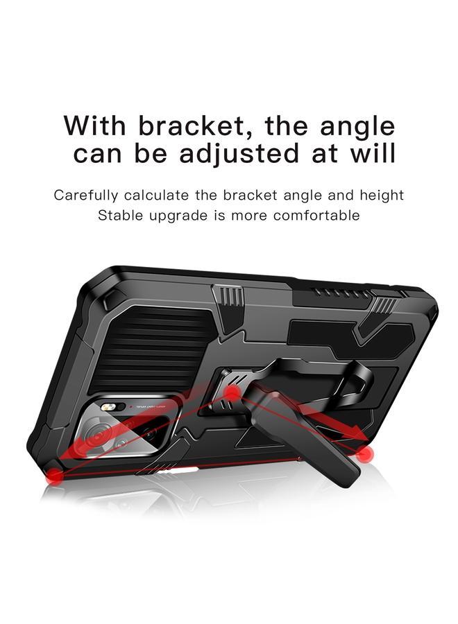 S-TOP Case For OPPO A74 4G Armor Warrior Shockproof PC + TPU Protective Case - Image 3