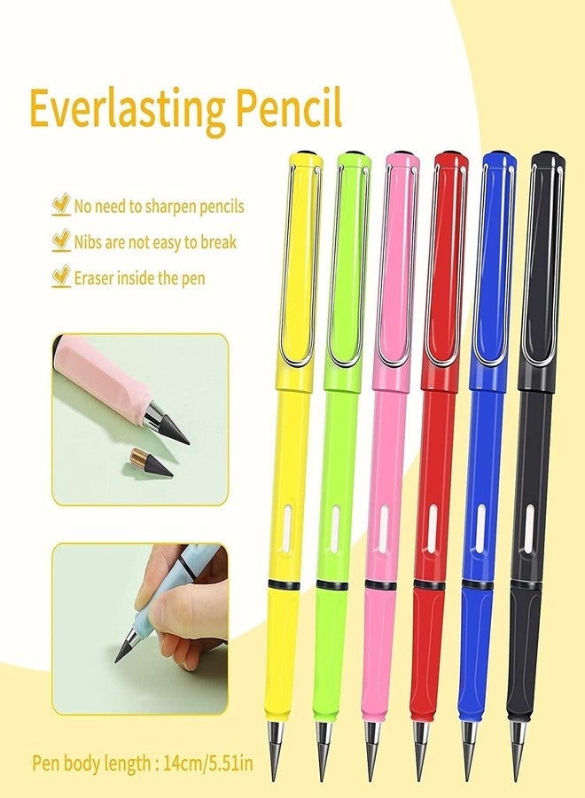 Shuttle Art 2pcs Eternal Inkless Pencil, Permanent No Sharpening, Everlasting Writing Pen for Children School Artists Sketch Drawing, Grey - Image 4