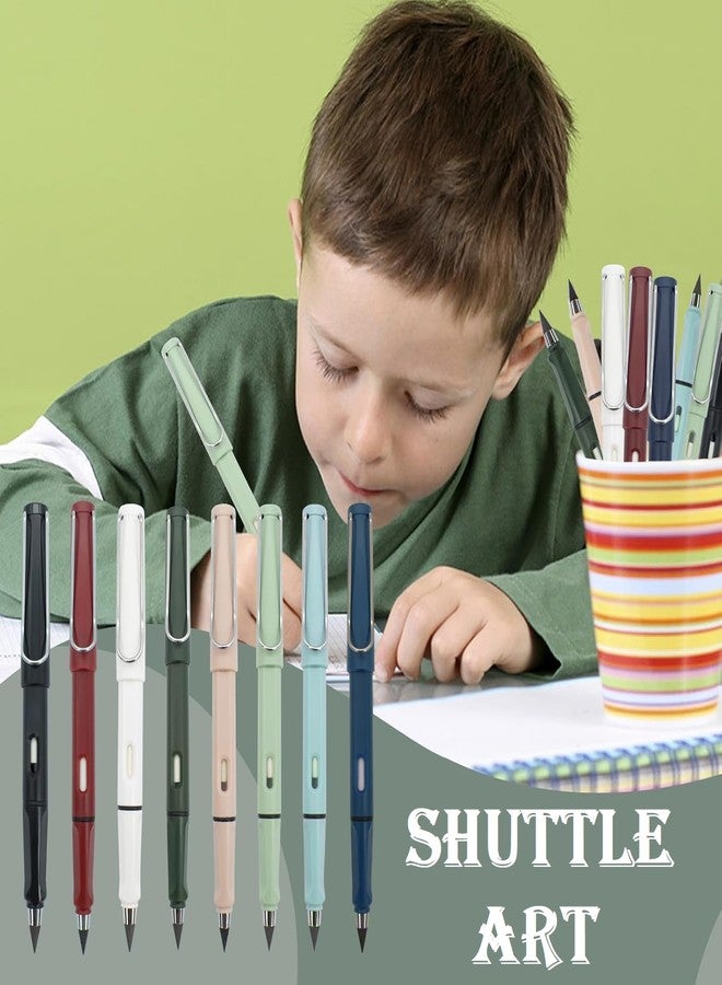 Shuttle Art 2pcs Eternal Inkless Pencil, Permanent No Sharpening, Everlasting Writing Pen for Children School Artists Sketch Drawing, Grey - Image 3