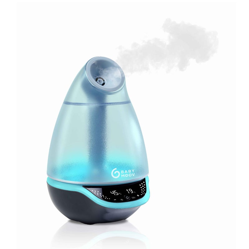 Babymoov Hygro Plus Cool Mist Humidifier 3in1 Humidity Control Multicolored Night Light Essential Oil Diffuser Easy Use and CareBlueNO Filter Needed