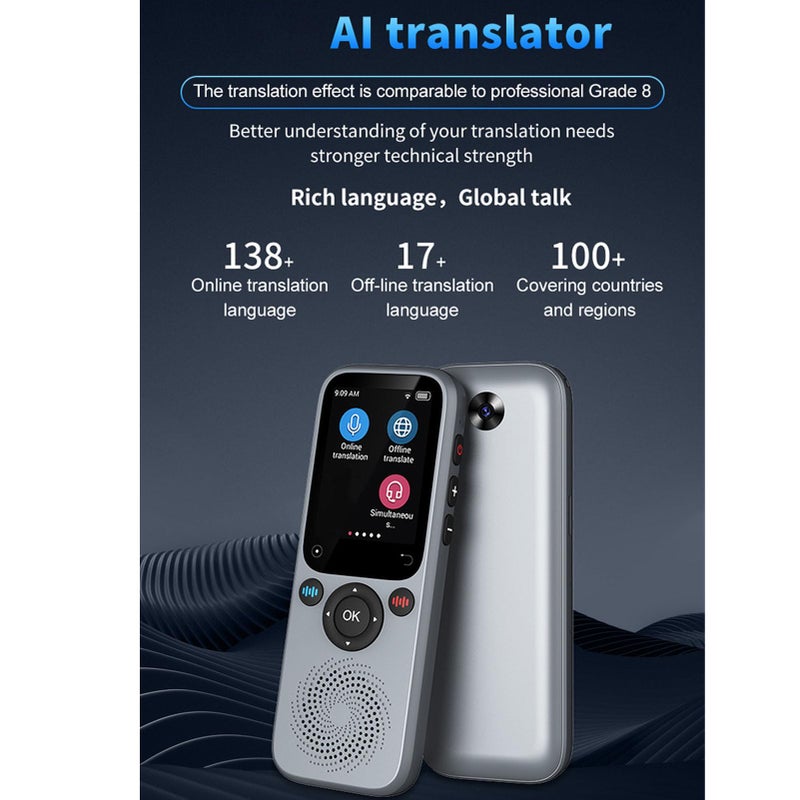 Smart Instant Translator Device 138 Languages Online Offline Photo Translation Portable For Travel Business Learning - Image 3