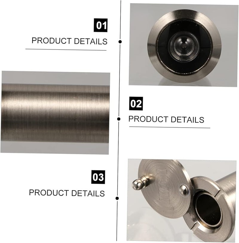 Silver Wide Angle Door Viewer Peephole Camera Security Accessory - Image 5