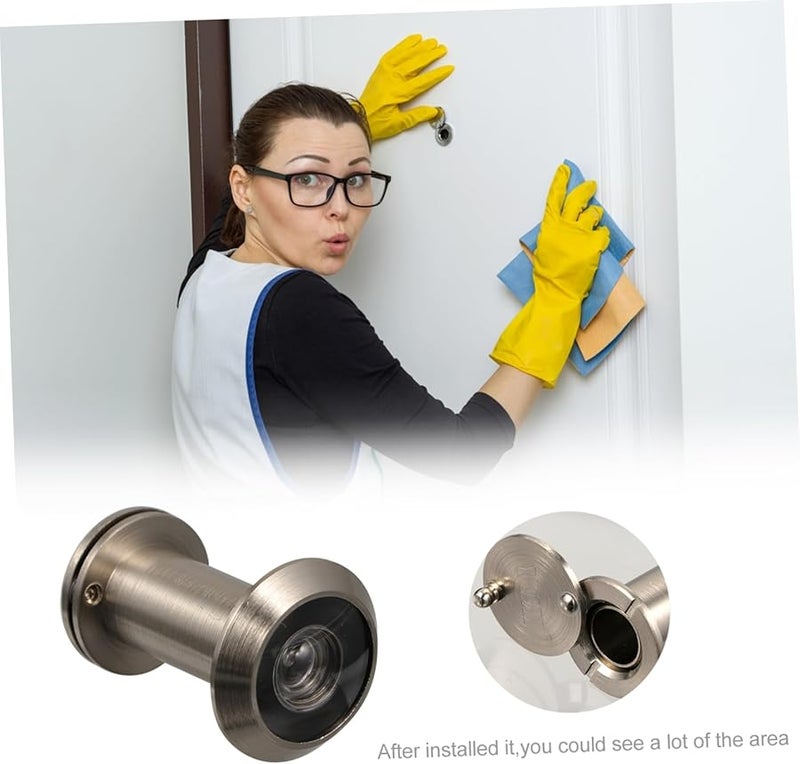 Silver Wide Angle Door Viewer Peephole Camera Security Accessory - Image 3