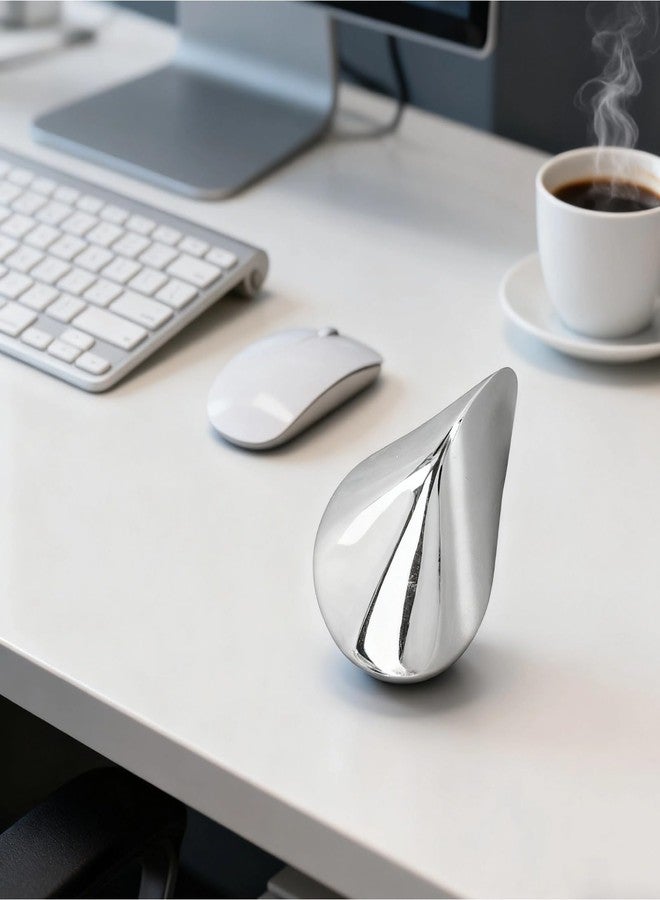 Ymiko Oloid Stainless Steel Desktop Toy Hypnotic Rolling Motion Desk Decoration Reduce Pressure - Image 3