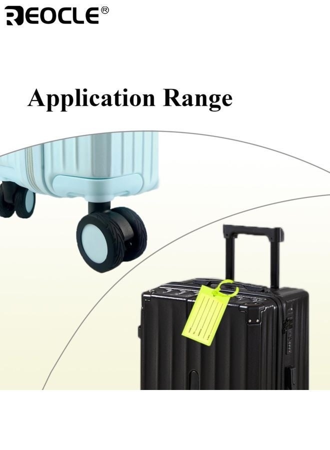 REOCLE 16PCS Luggage Wheel Covers with Universal Fit and Durable Material Suitcase Protectors with Easy Install Design for Travel Luggage Maintenance - Image 4