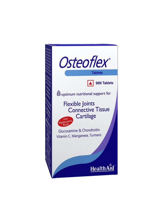 Health Aid HealthAid Osteoflex with Hyluronic Acid, Glucosamine & Chondroitin | Joint Support Supplement with Vitamin C, Manganese and Curcumin | Flexible Joints | Connective Tissue | Cartilage - 90 Tablets - Image 1