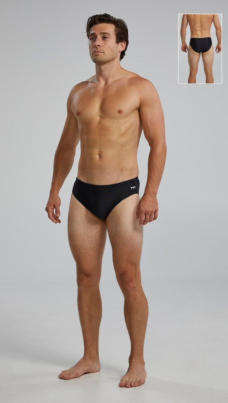 TYR boys Classic swim trunks, Black, 26 US - Image 2