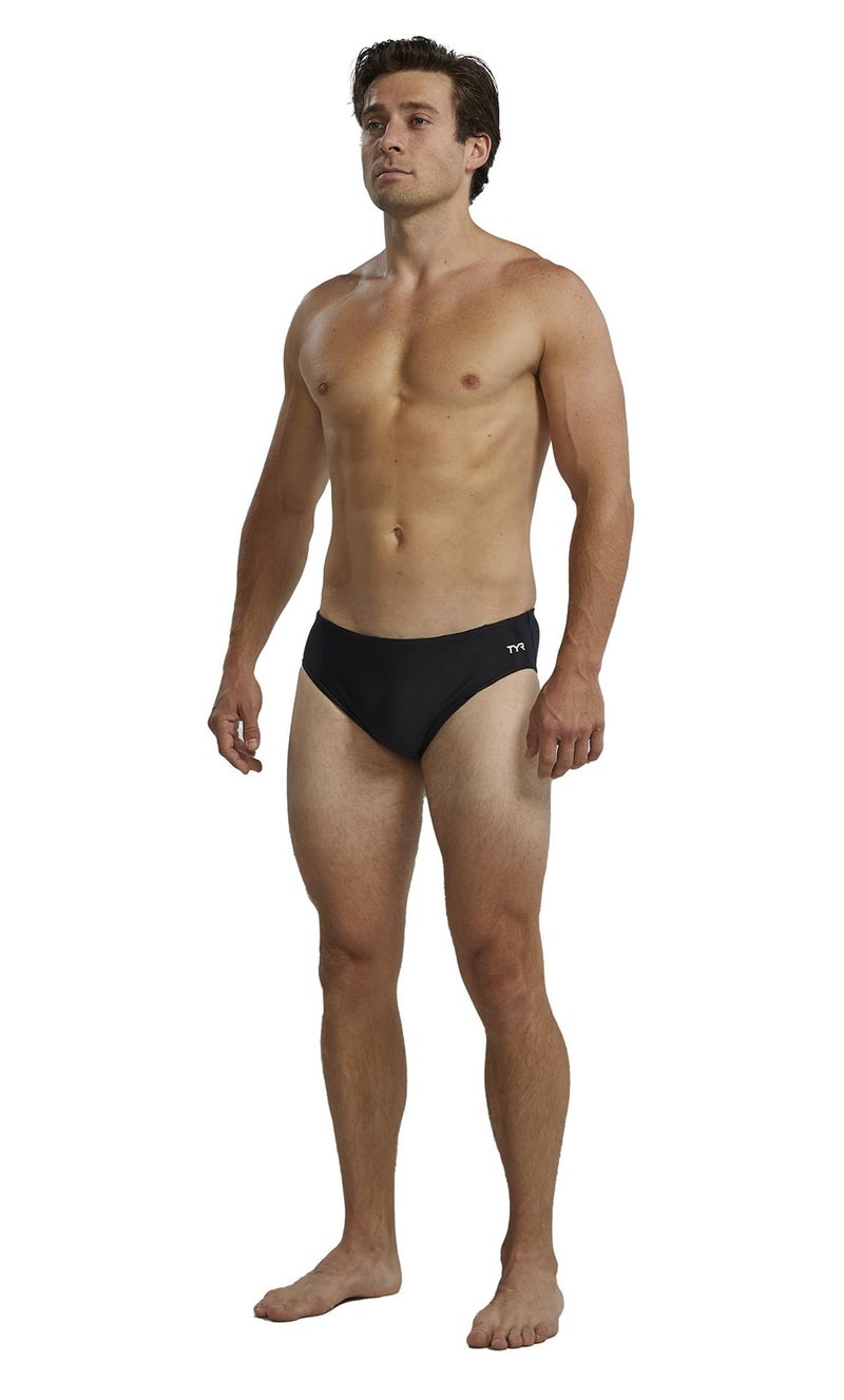 TYR boys Classic swim trunks, Black, 26 US - Image 1