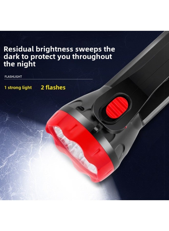 Flashlight Handheld Outdoor Super Bright Emergency Portable Lamp Searchlight Household Durable Multifunctional-Color:Two-position Flashlight 【1 Pack】 - Image 2