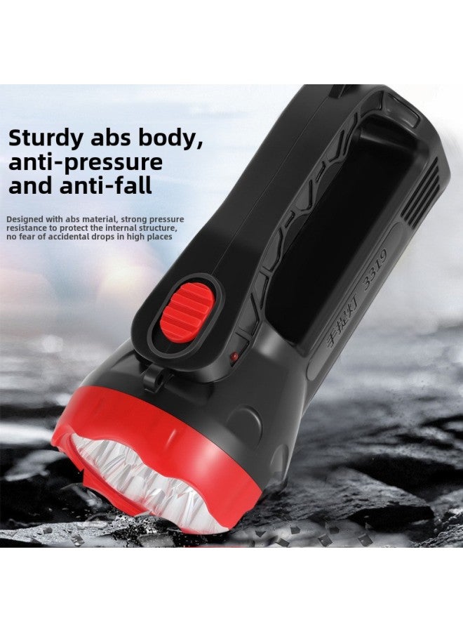 Flashlight Handheld Outdoor Super Bright Emergency Portable Lamp Searchlight Household Durable Multifunctional-Color:Two-position Flashlight 【1 Pack】 - Image 3