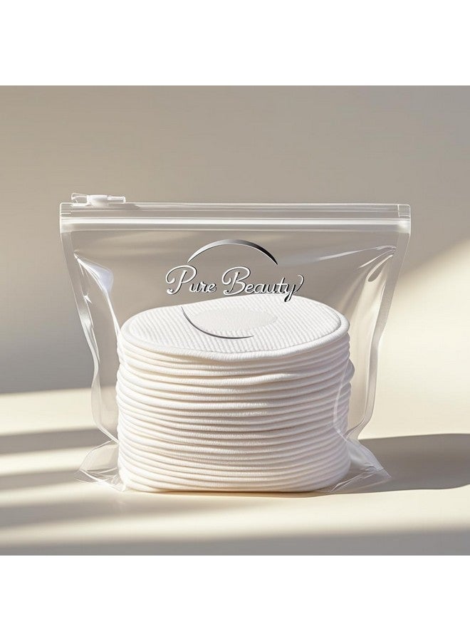 PALMATE Cotton Makeup Remover Pads, Pack of 50 Pcs, White - Image 2