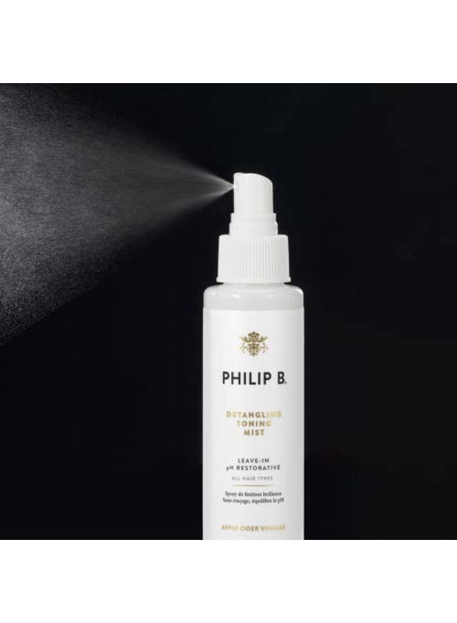 PHILIP B Detangling Toning Mist pH Restorative 423 oz 125 ml UnTease Tangles Leaves Hair Glossy Smooth and FrizzFree - Image 3
