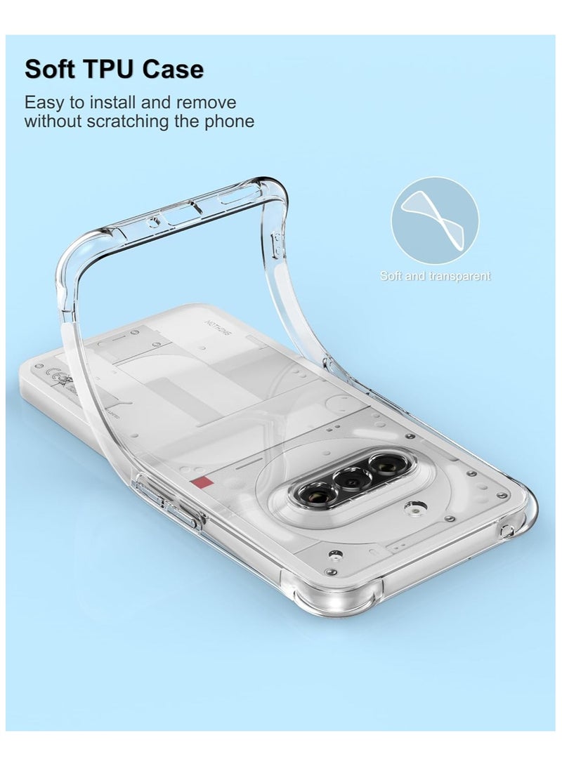 Nothing Phone 3a Crystal Clear Back Cover 360 Degree Protection Shock Proof Design Transparent Back Cover Case for Nothing Phone 3a - Image 3