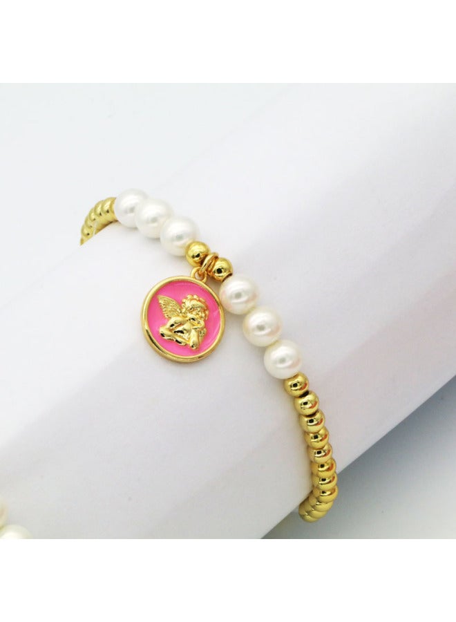 European And American New Bracelet Creative Popular Colorful Dripping Baby Bracelet Simple Pearl Beaded Bracelet